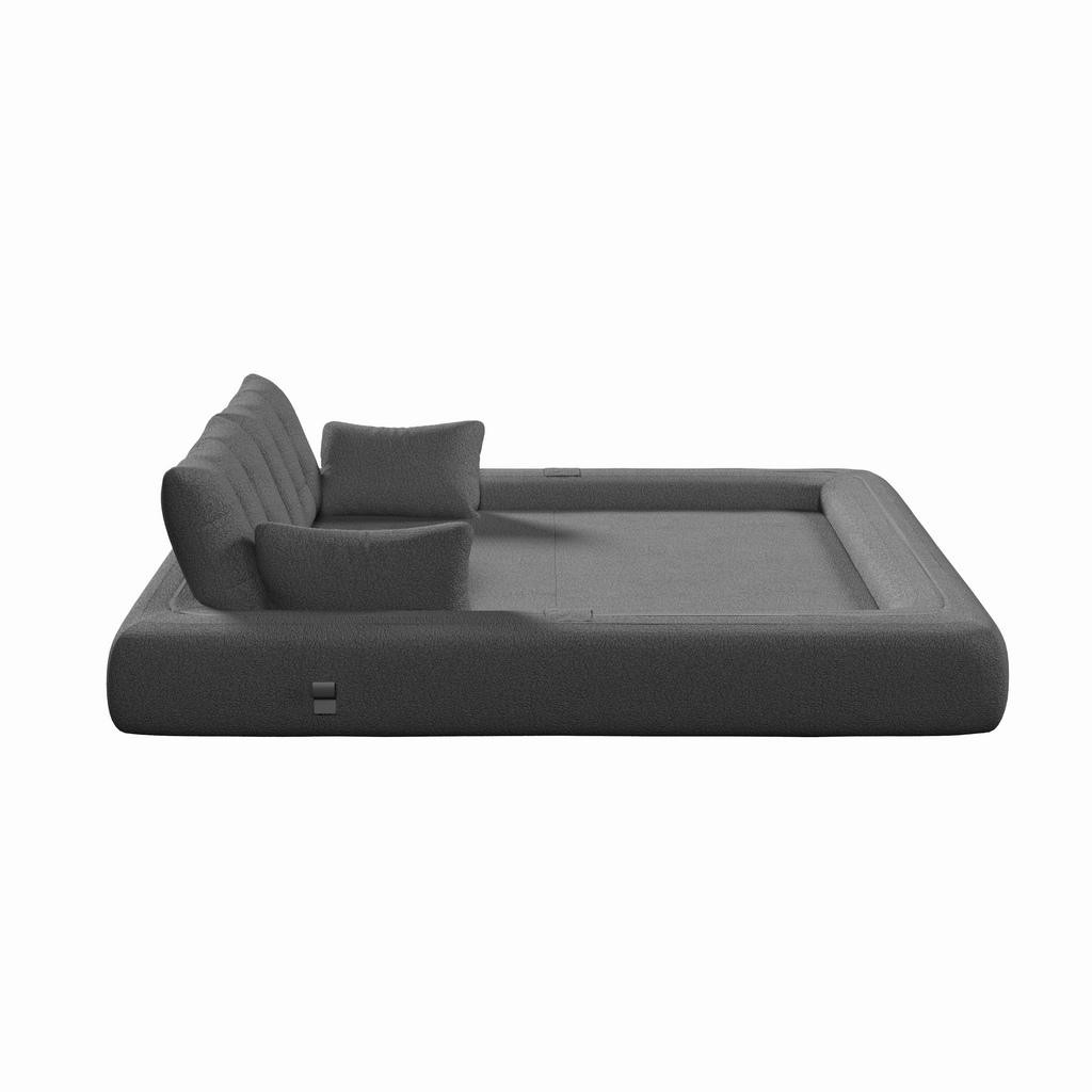 Grey 3-in-1 sofa bed lifestyle photo