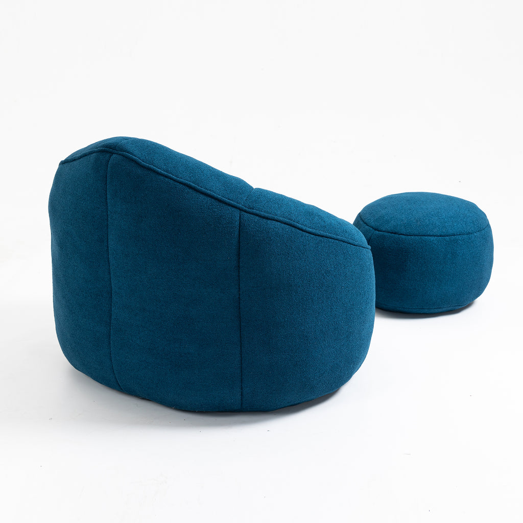 Bean bag chair and footrest product photo