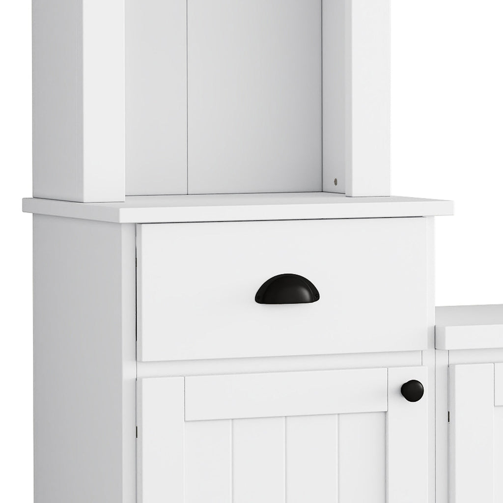 103" Entertainment Center Wall Unit with Bridge — for TVs Up to 75"