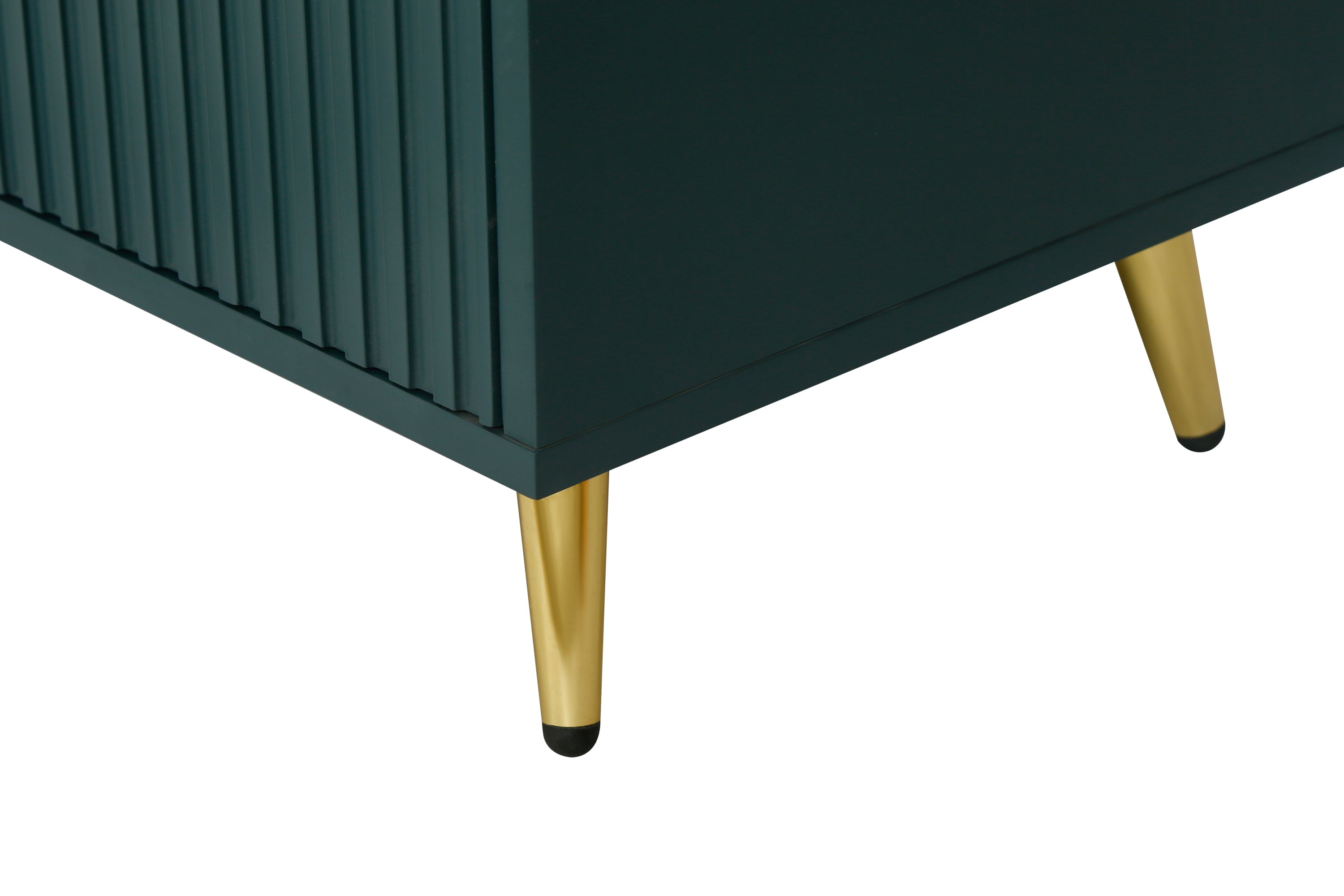 Navy blue TV stand full product photo
