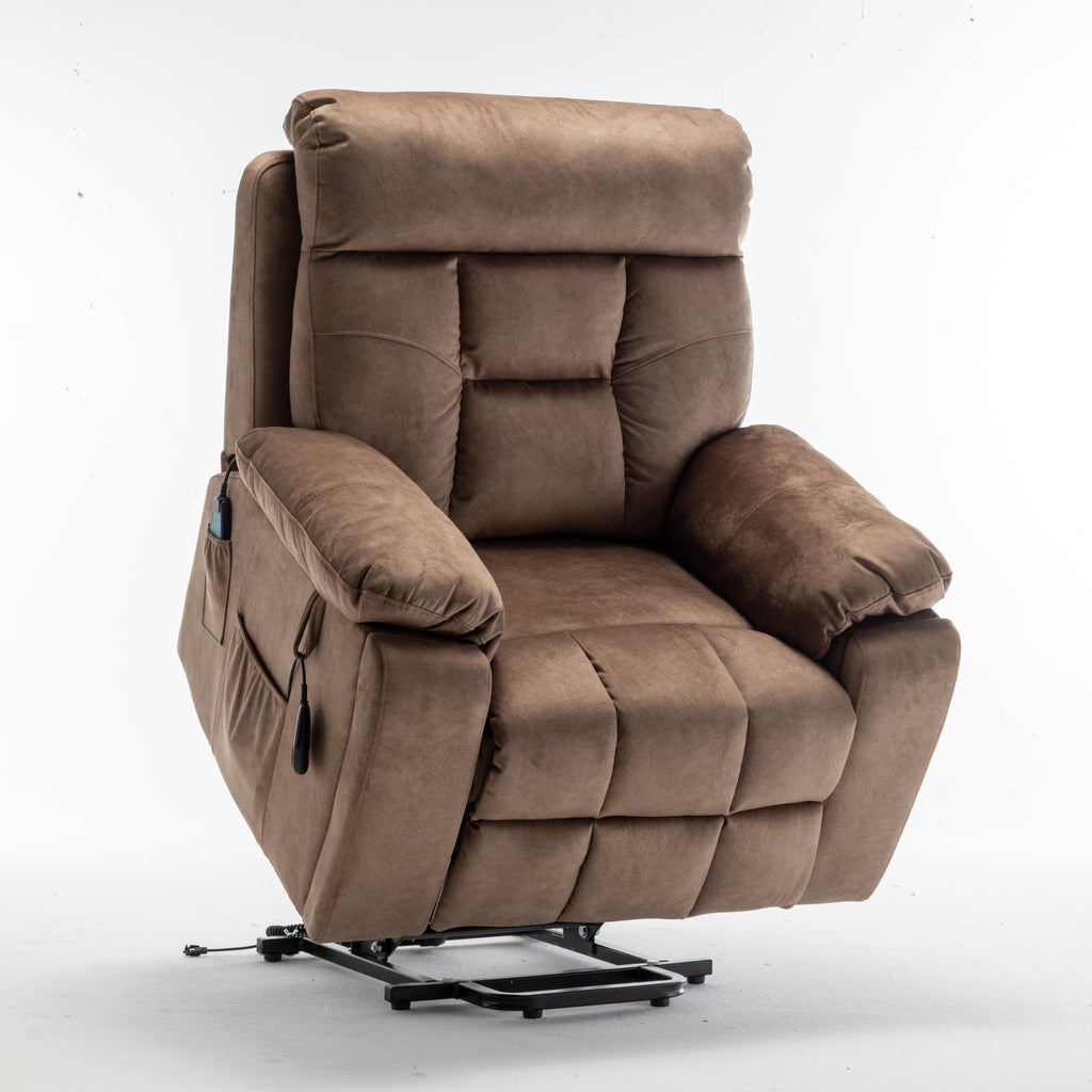 Power lift recliner footrest extended — reclining position
