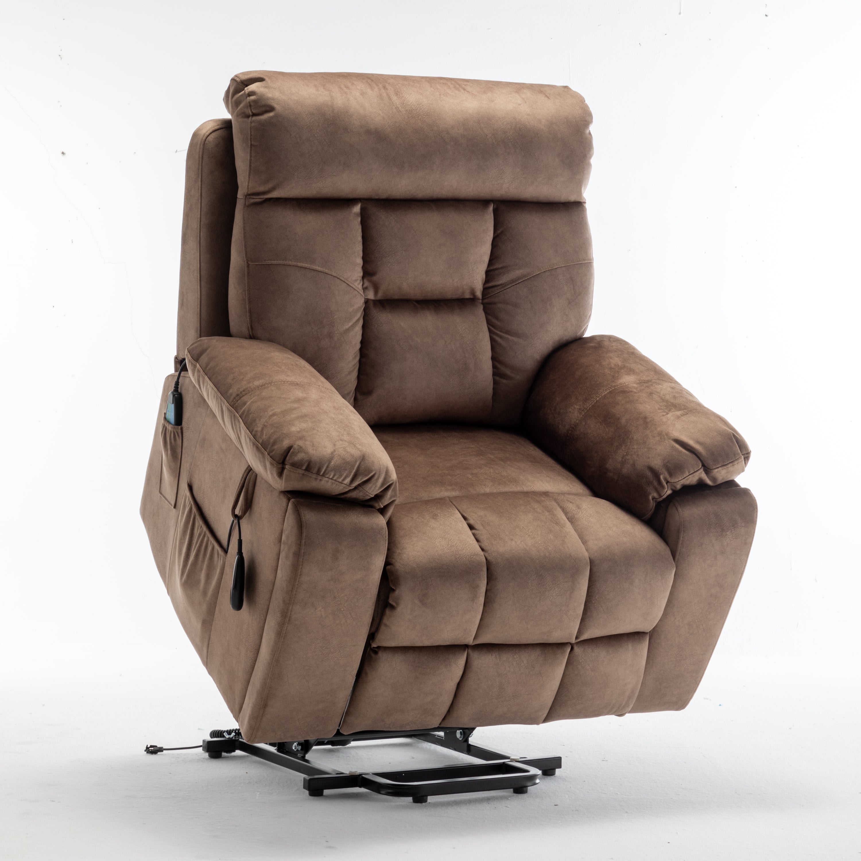 Power lift recliner footrest extended — reclining position