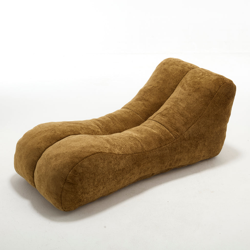 Bean bag chair in reading nook
