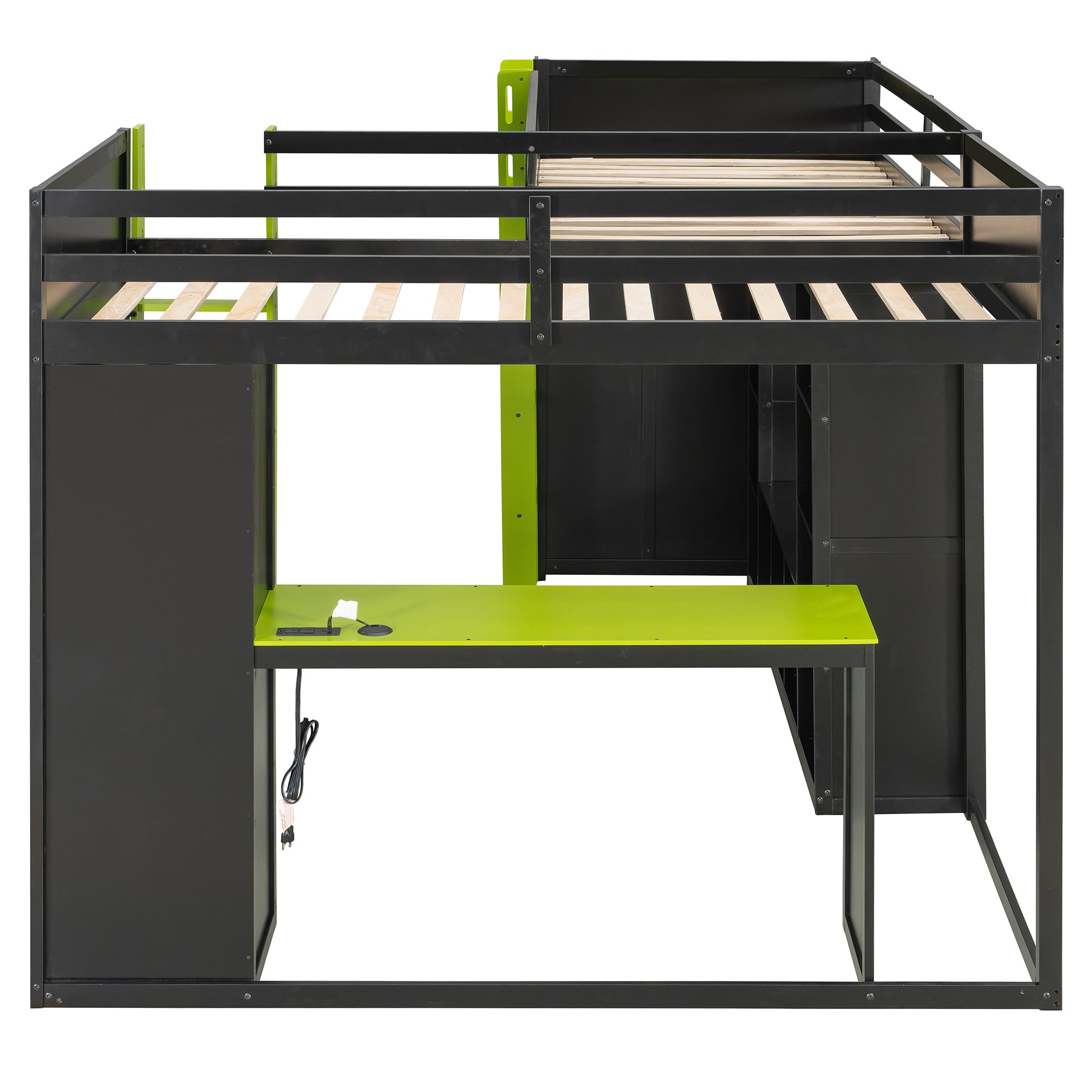 Solid wood gaming bed frame construction detail