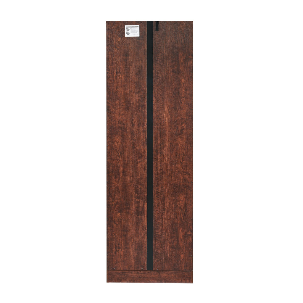 8-Door Tall Storage Cabinet — 72" Wall Storage with 4 Shelves