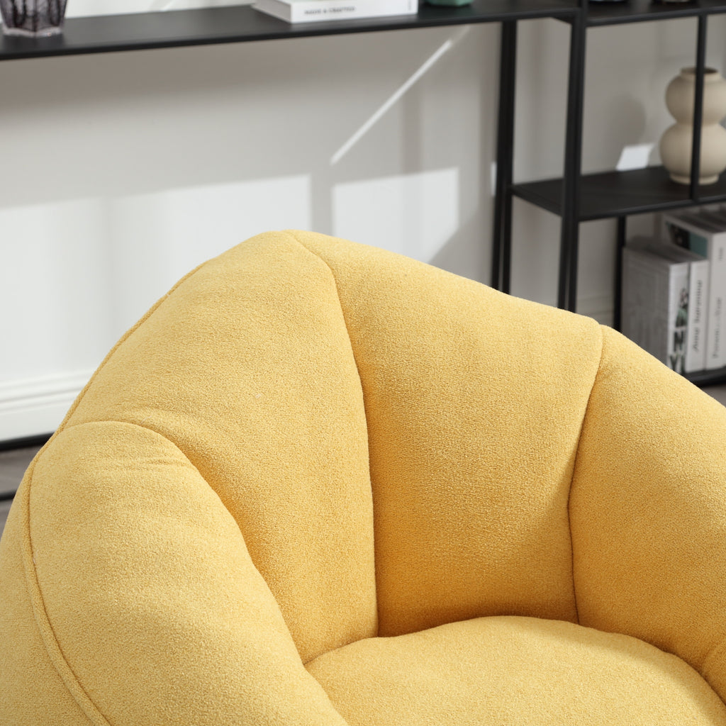 Soft foam bean bag chair — seating detail