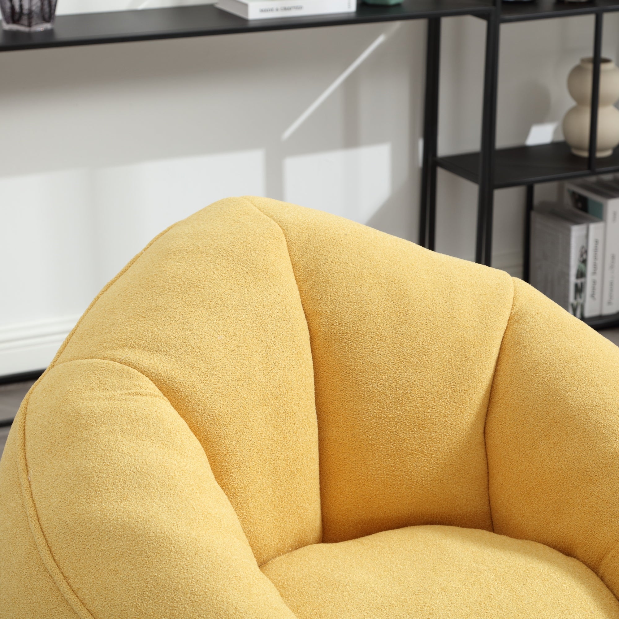 Soft foam bean bag chair — seating detail