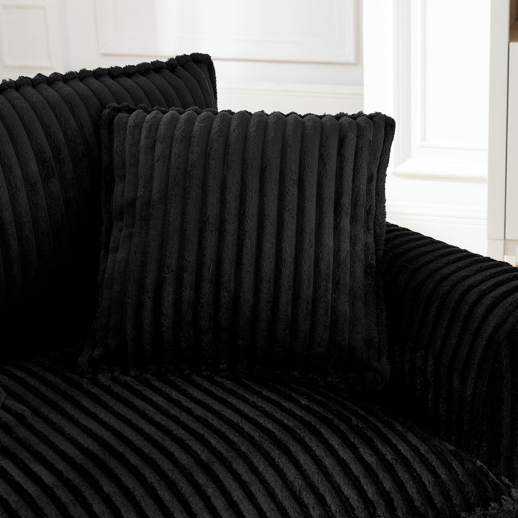 Lazy sofa chair, comfortable single-person sofa chair, with a backrest and soft seat cushion, having armrests on both sides, suitable for living room and bedroom - Brown
