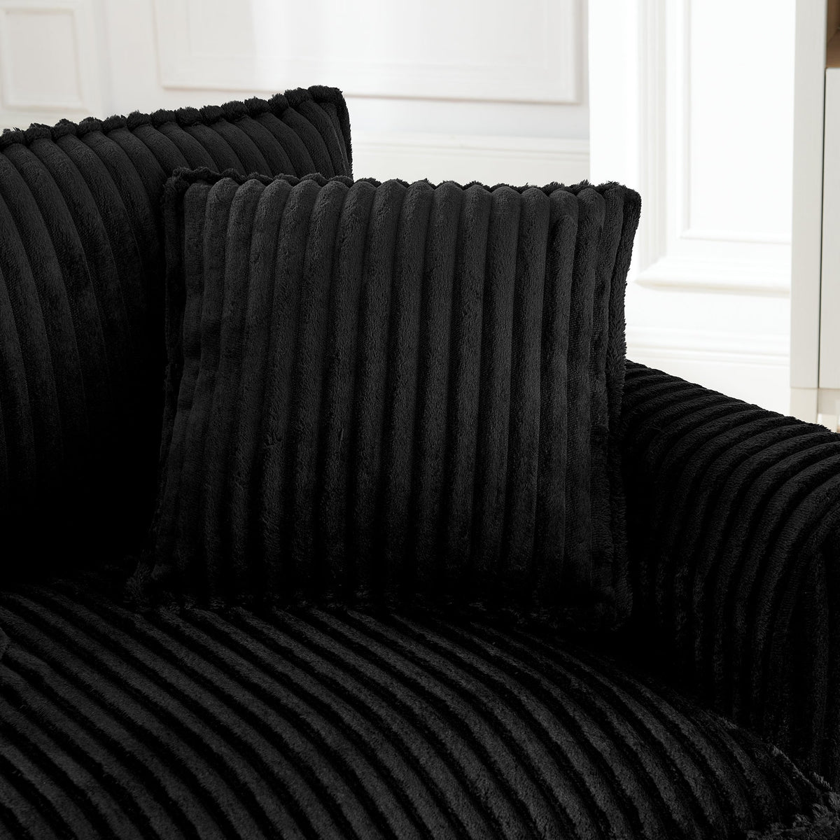 Lazy sofa chair, comfortable single-person sofa chair, with a backrest and soft seat cushion, having armrests on both sides, suitable for living room and bedroom - Brown