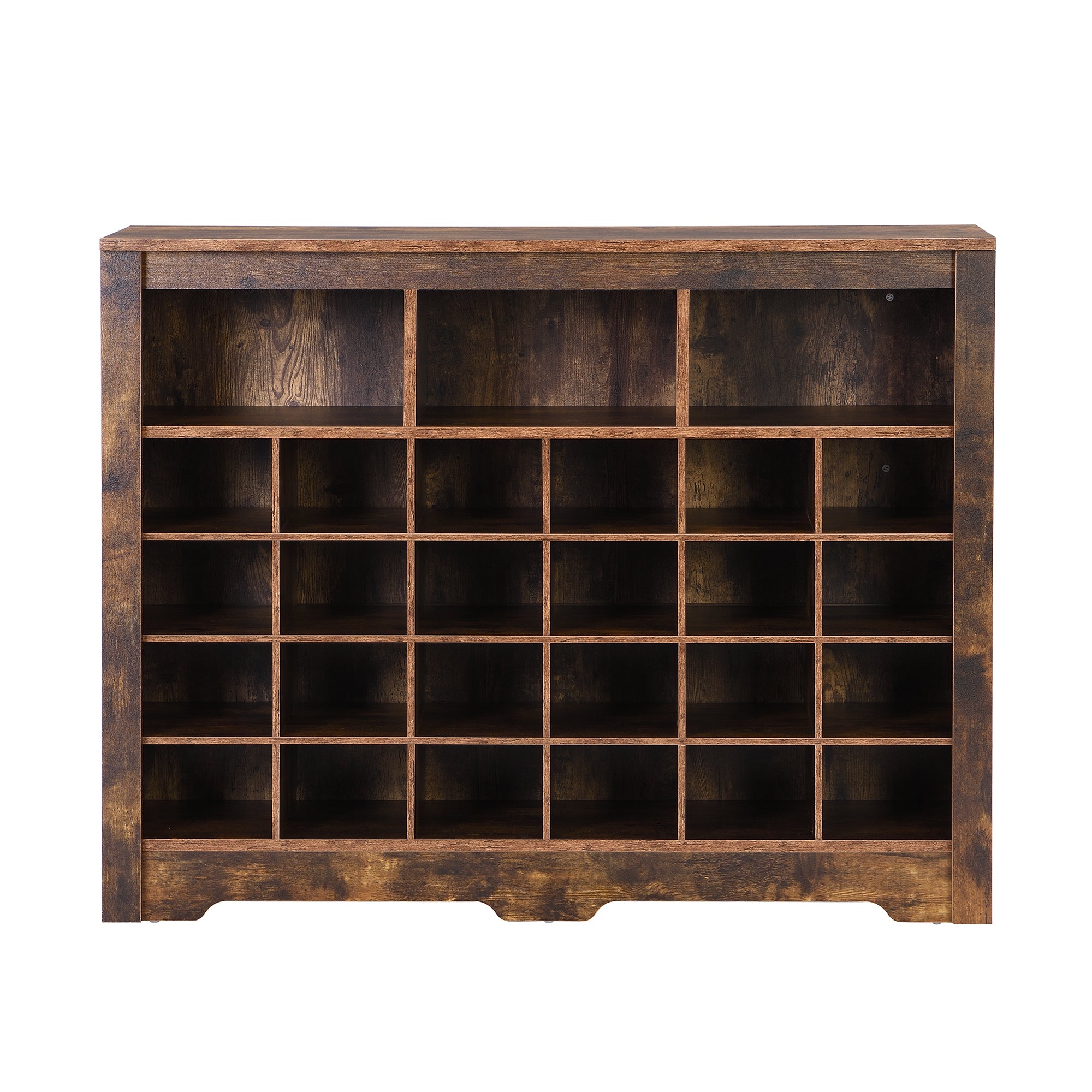 Entryway shoe cubby console cabinet side profile
