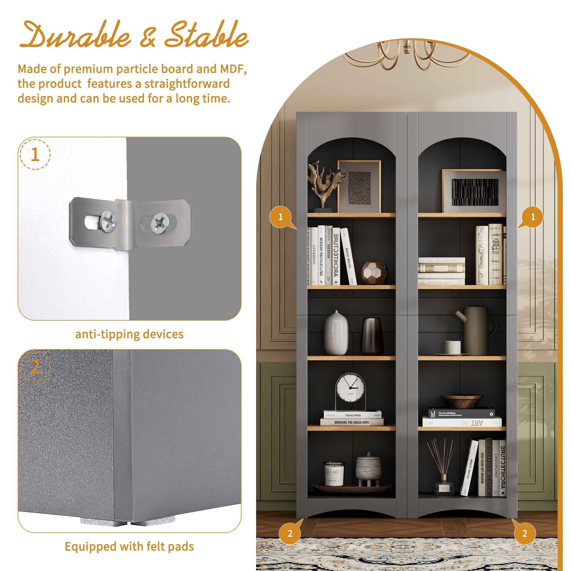 3-Piece Farmhouse Entertainment Center — for TVs Up to 70"