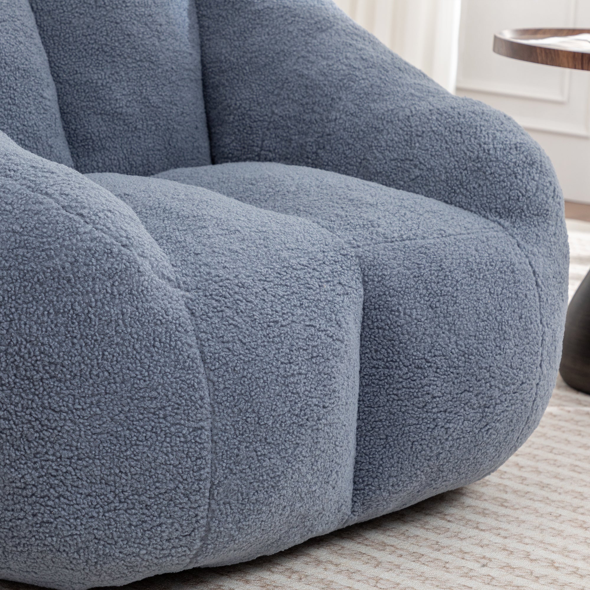 Memory foam fill bean bag chair seating area