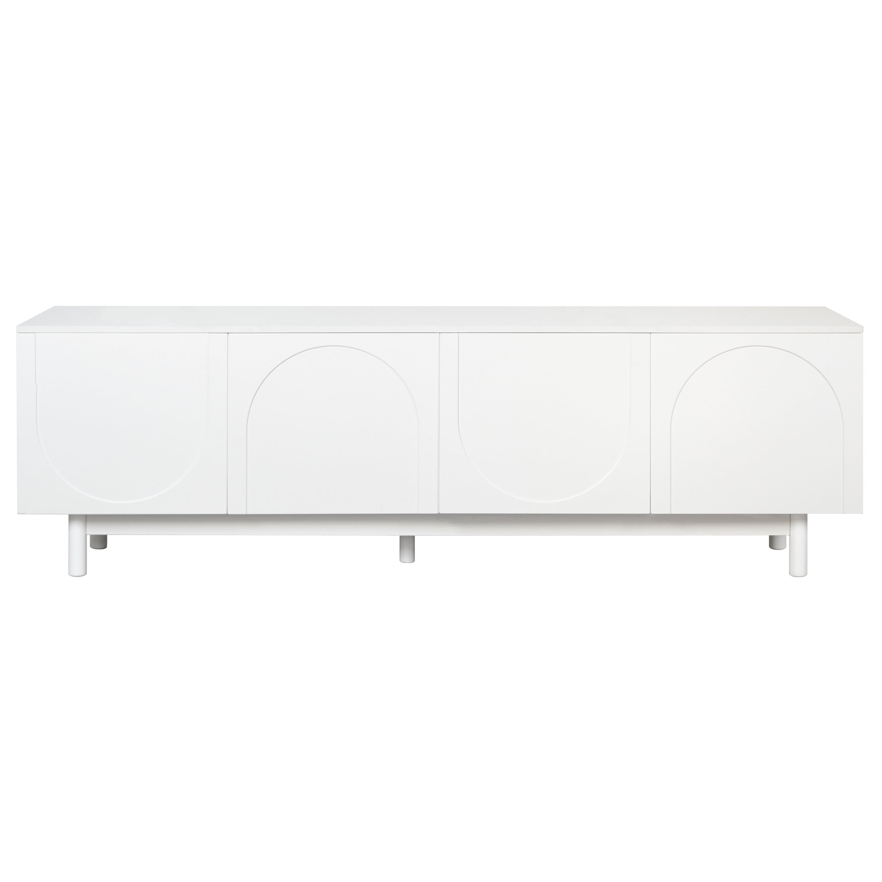 TV Stand with Arch Cabinets — for TVs Up to 78"
