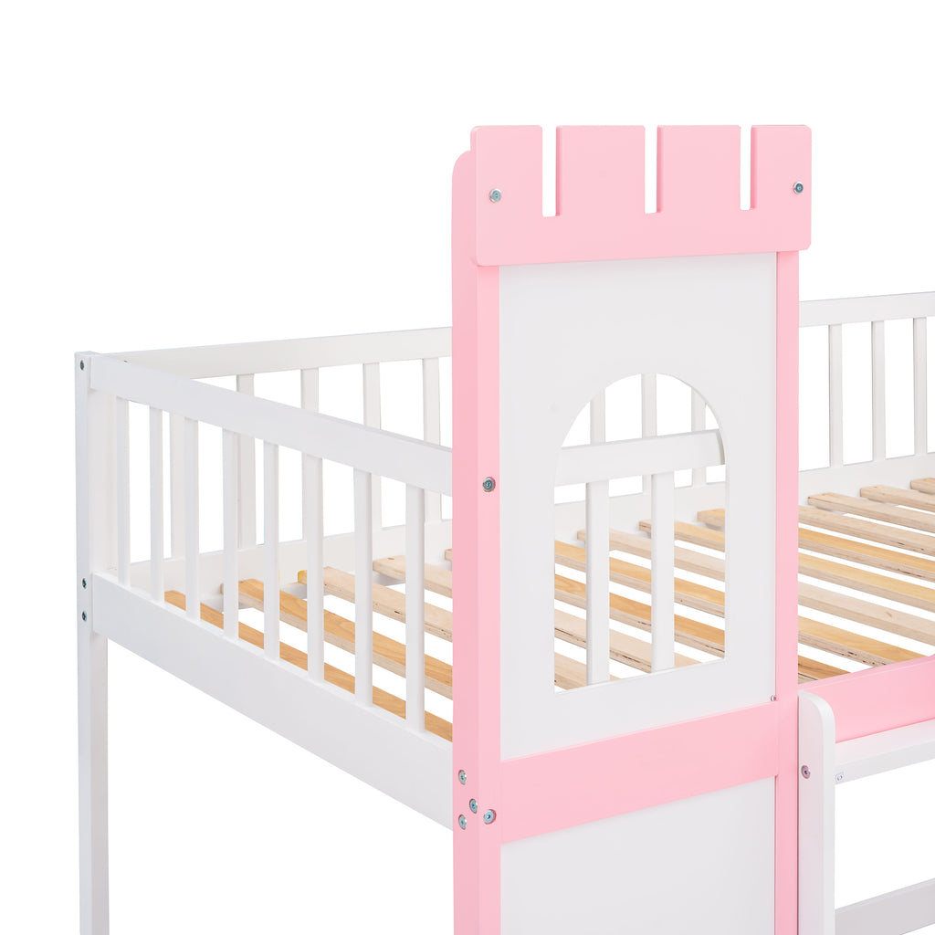 Castle bunk bed assembly and dimension reference