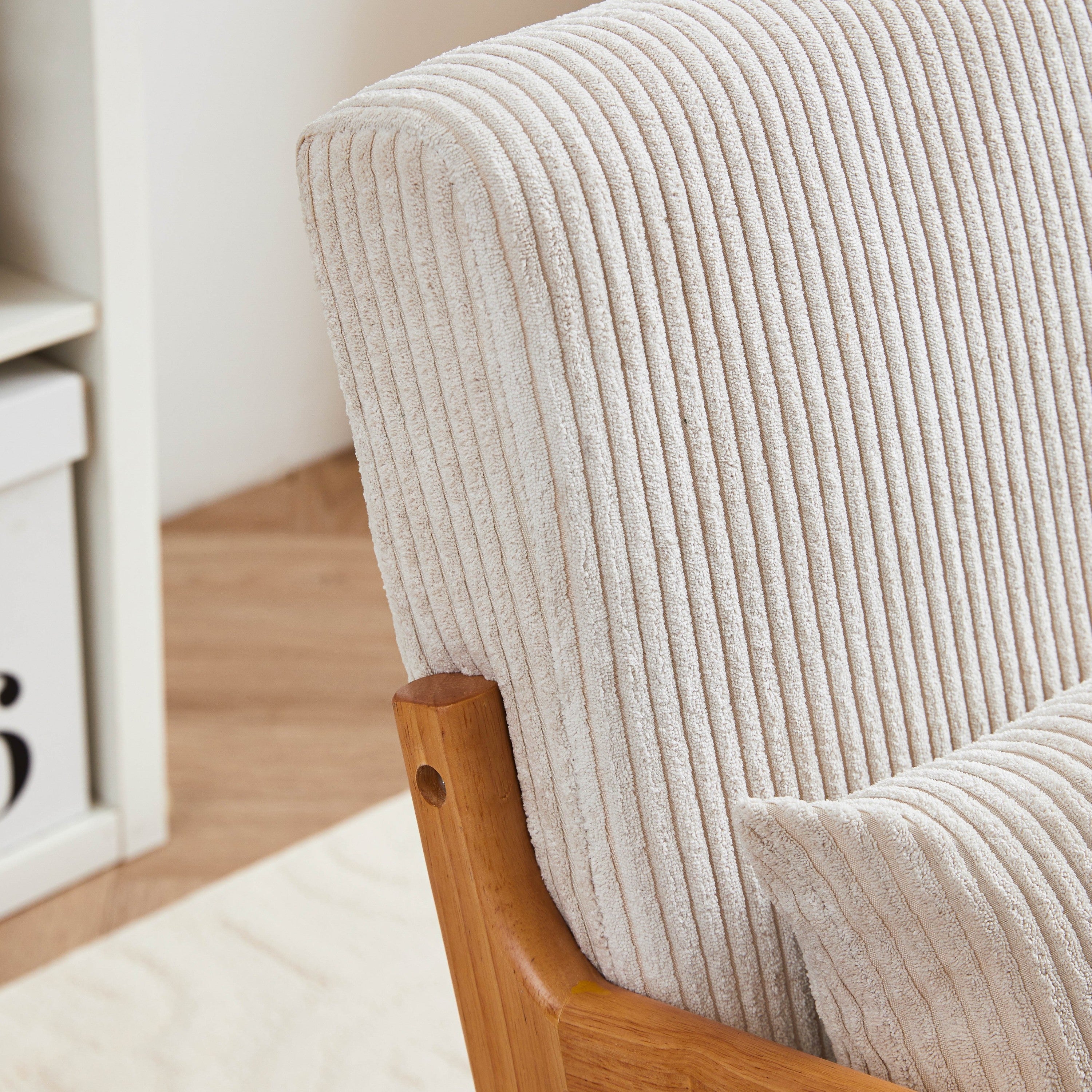 Mid-century accent chair back view