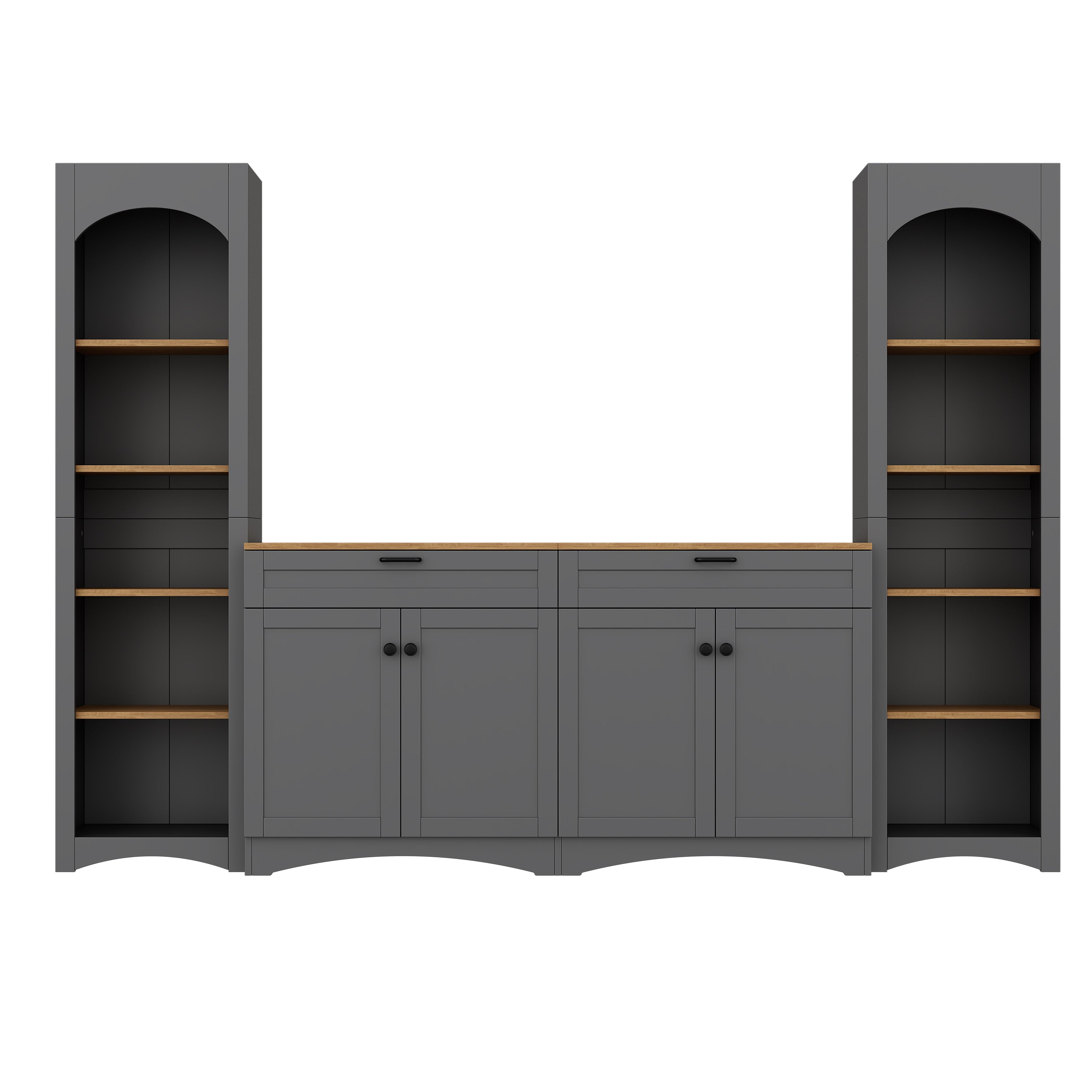 3-Piece Farmhouse Entertainment Center — for TVs Up to 70"
