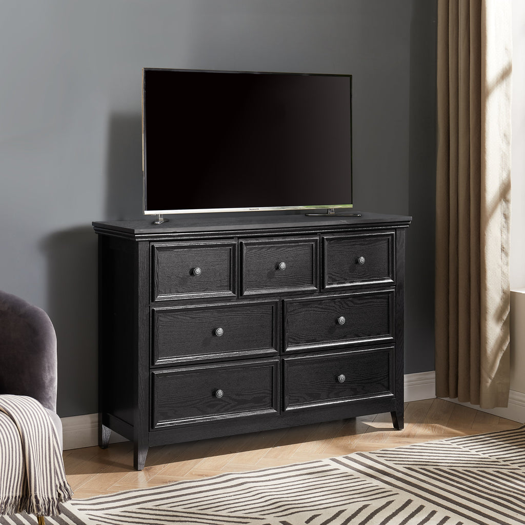 Modern 7-Drawer Dresser — Chest of Drawers Storage Cabinet