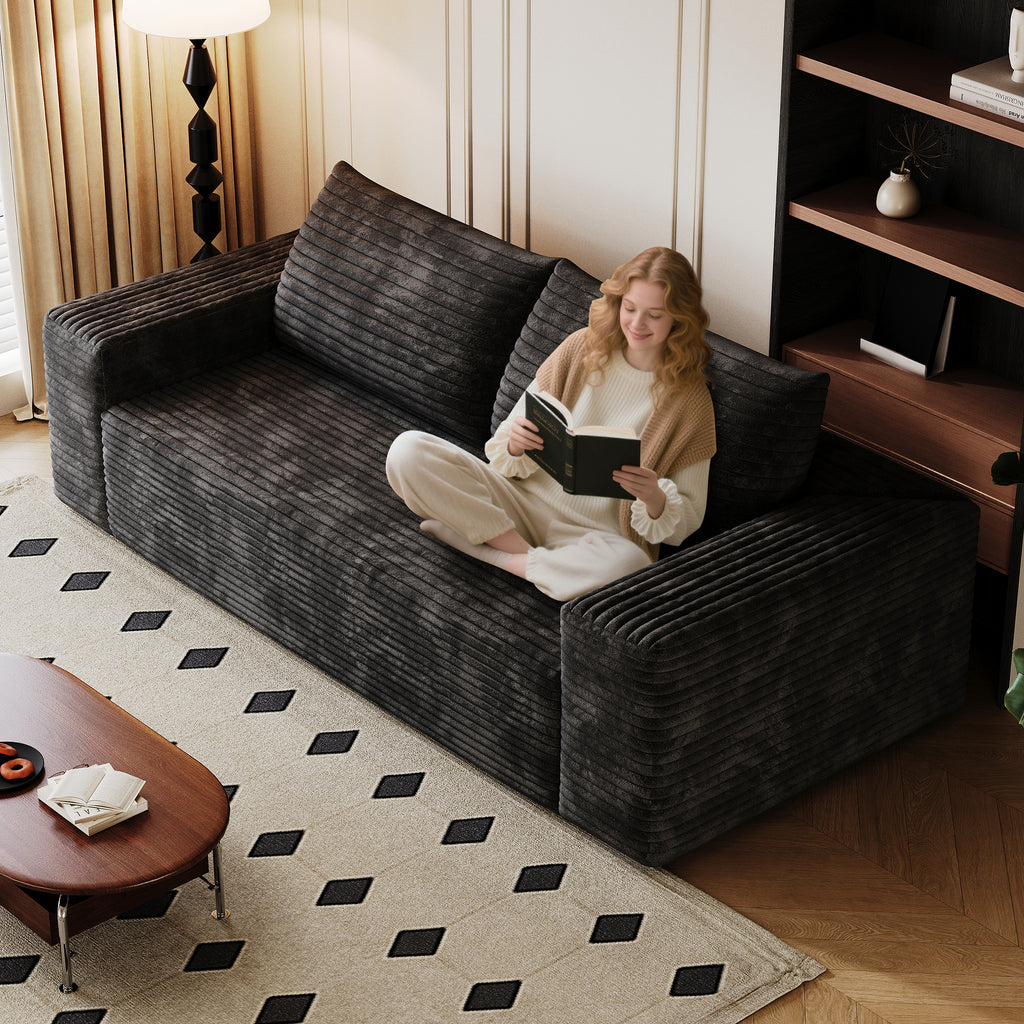 2-seater loveseat ergonomic armrest detail