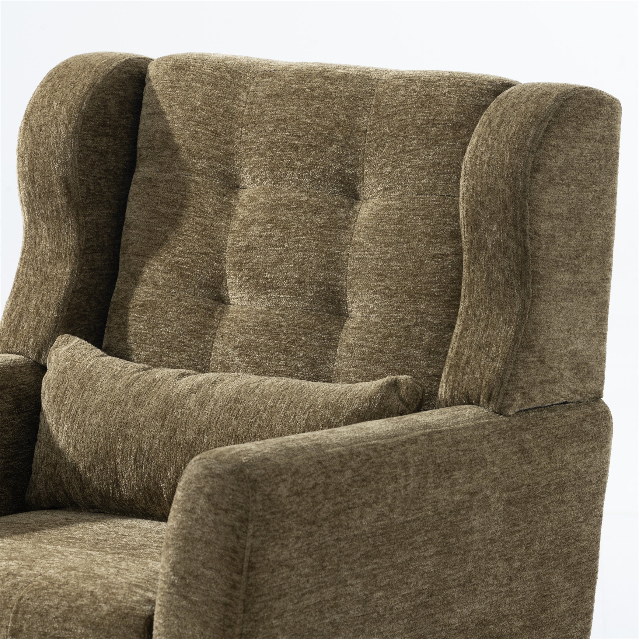 Compact accent chair for bedroom or small space