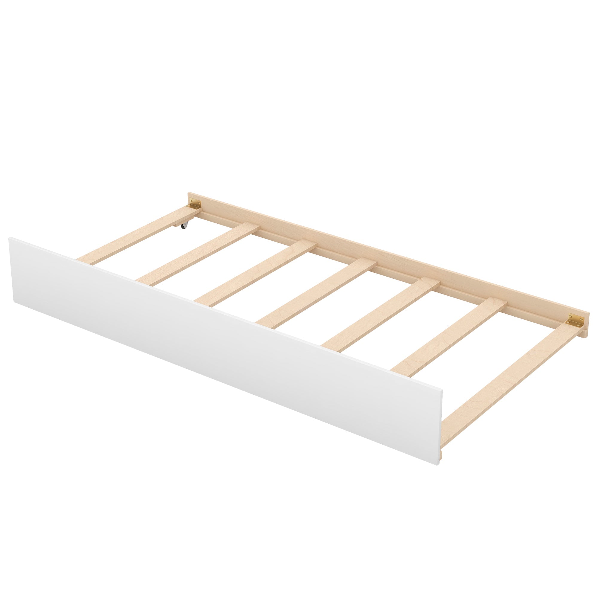 Twin-over-Twin Bunk Bed with Trundle & Storage Shelves