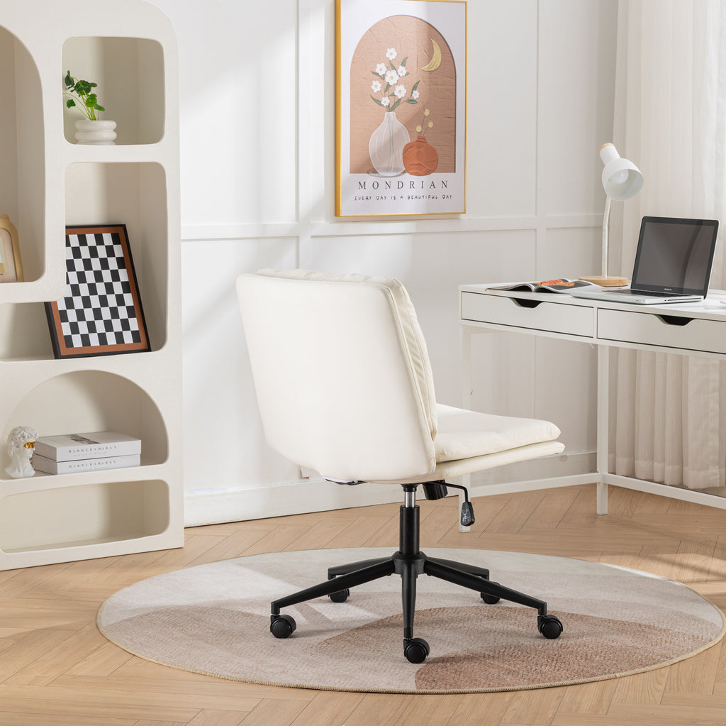 PU leather cushioned seat close-up