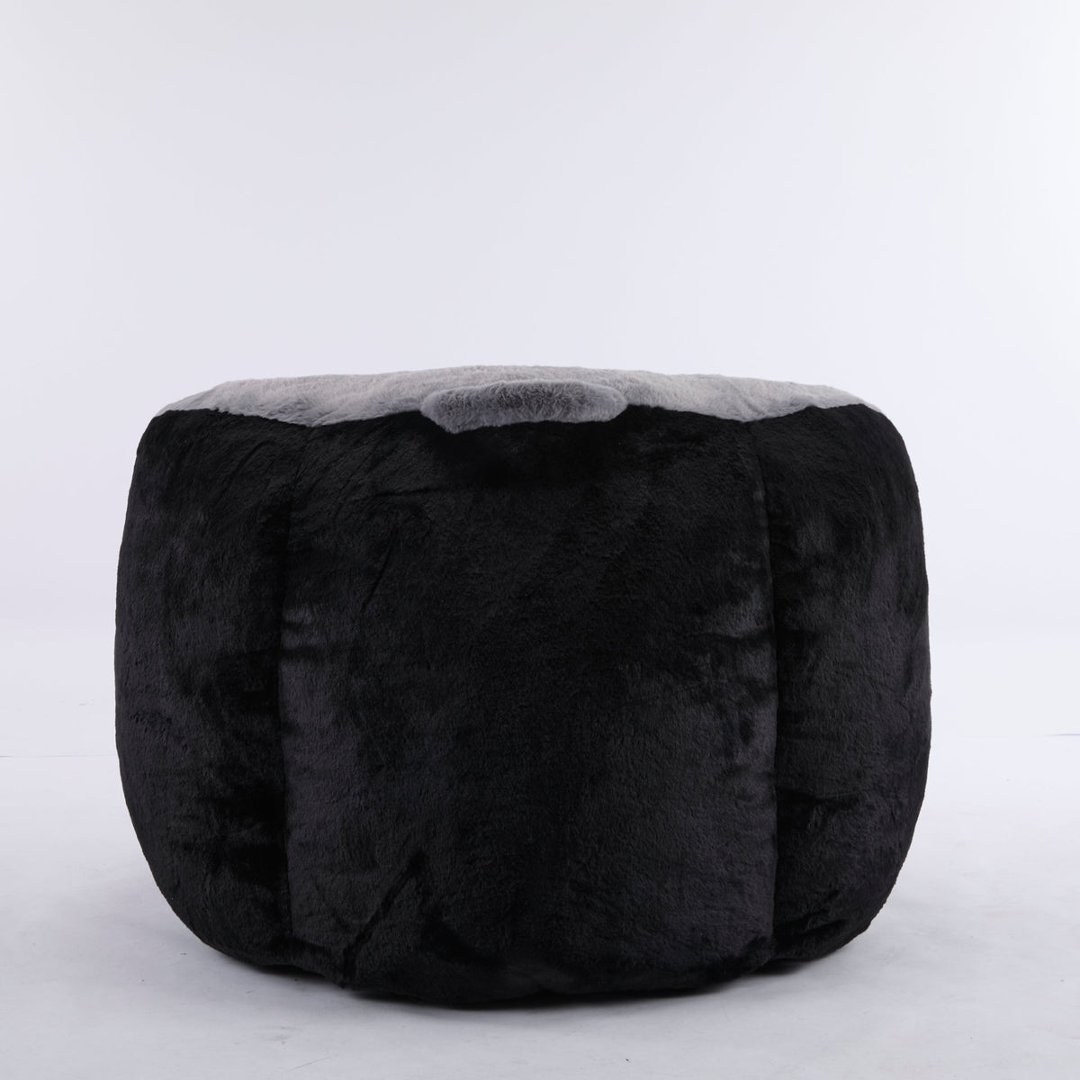 Oversized Bean Bag Chairs,Multicolor Faux Fur Couch Filled with Shredded Sponge,Large Lounger Sofa For Living Room,No Assembly Required , Pink+White+Purple