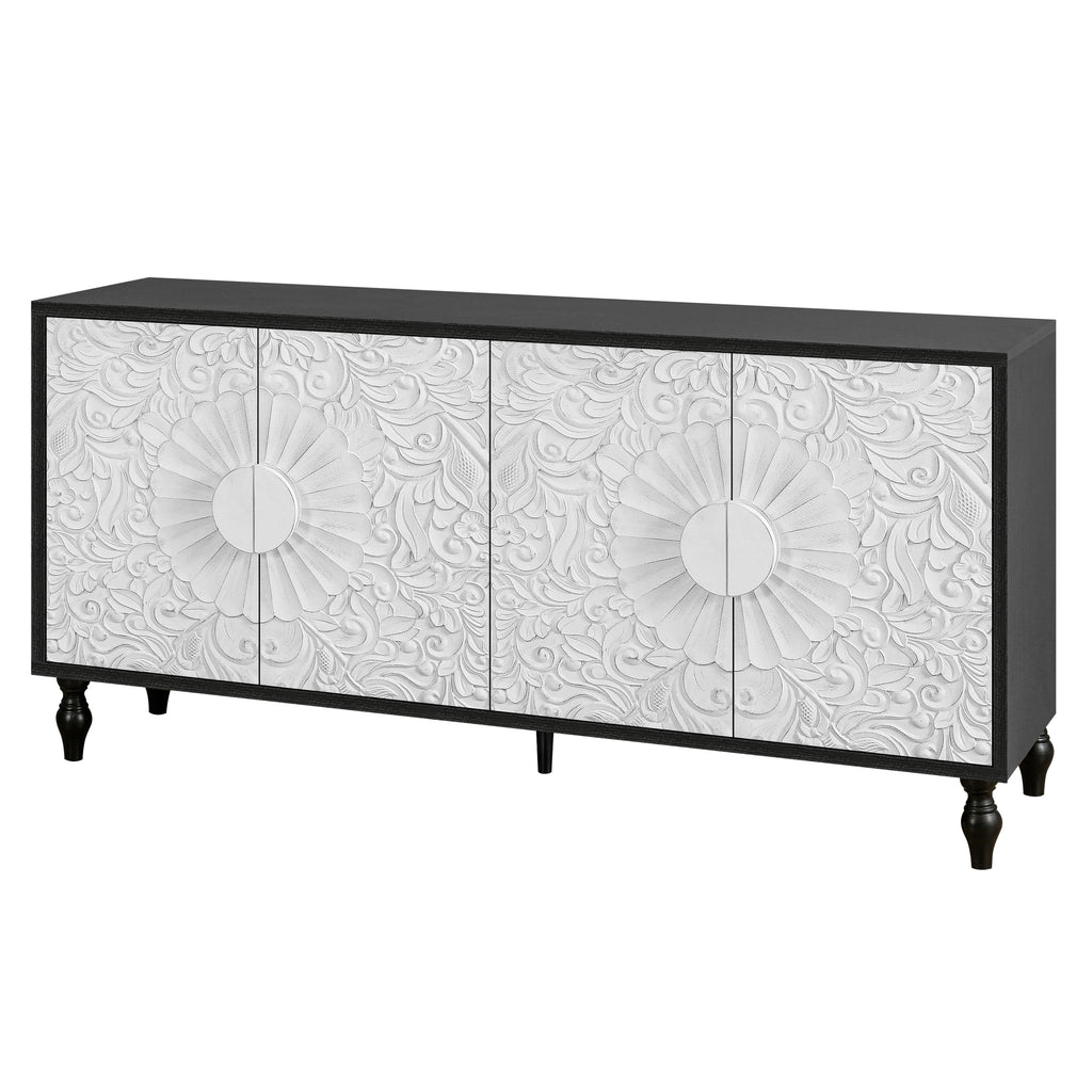 Farmhouse buffet sideboard dining room placement