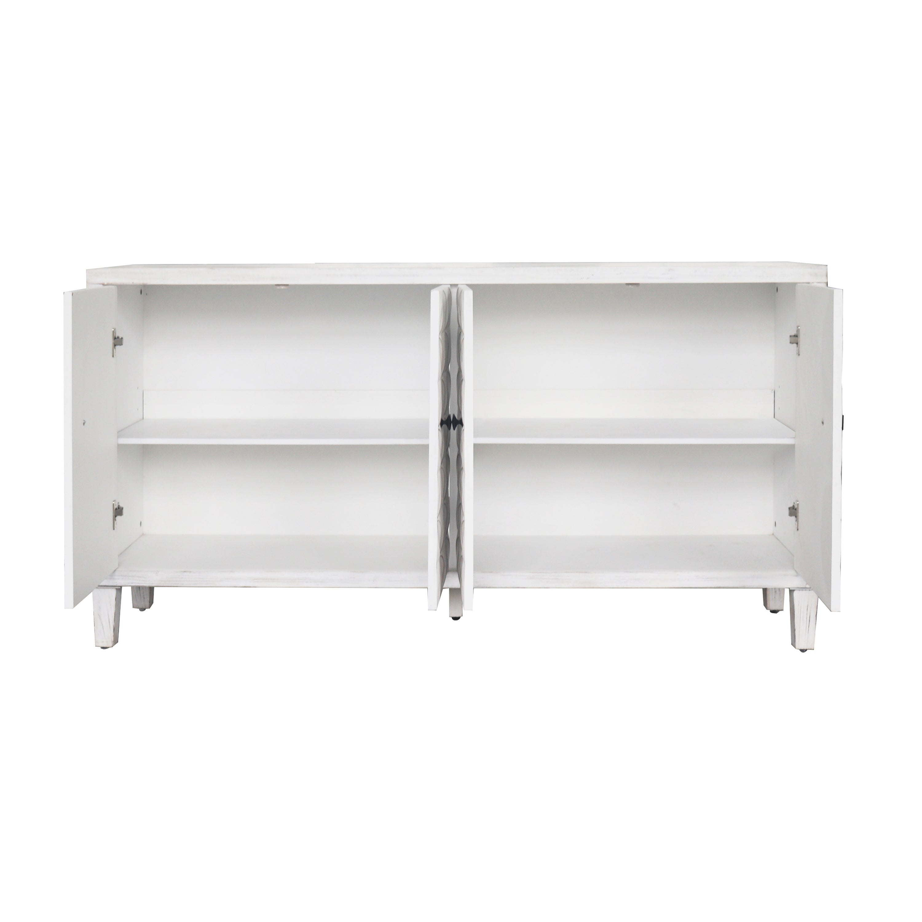 White washed 4-door sideboard product photo