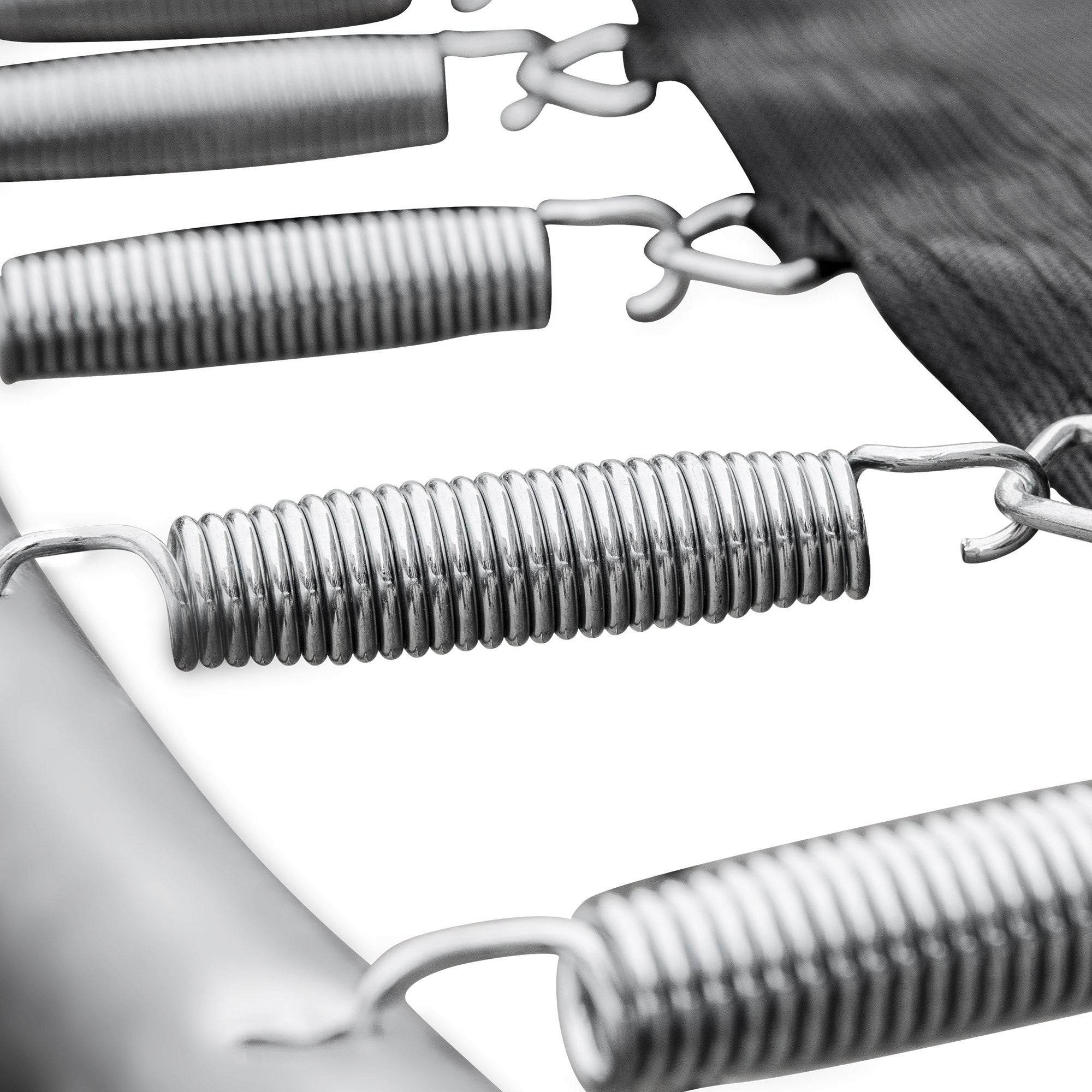 Galvanized steel frame five W-shaped legs detail