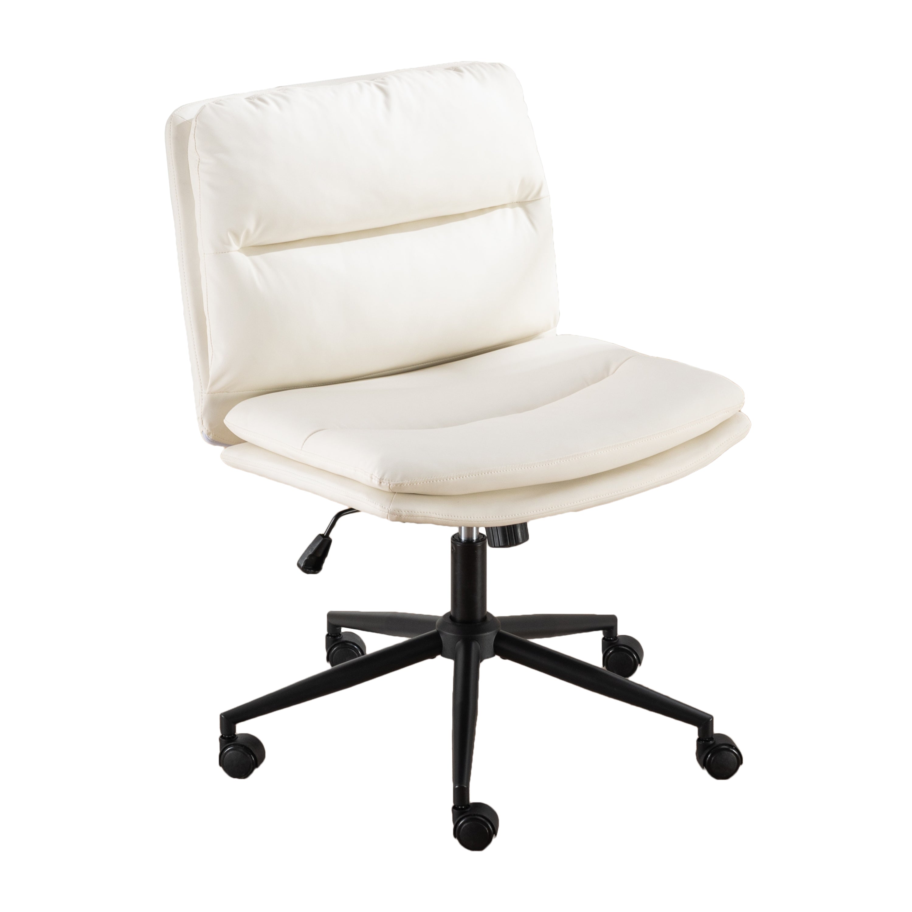 White criss-cross vanity chair product photo