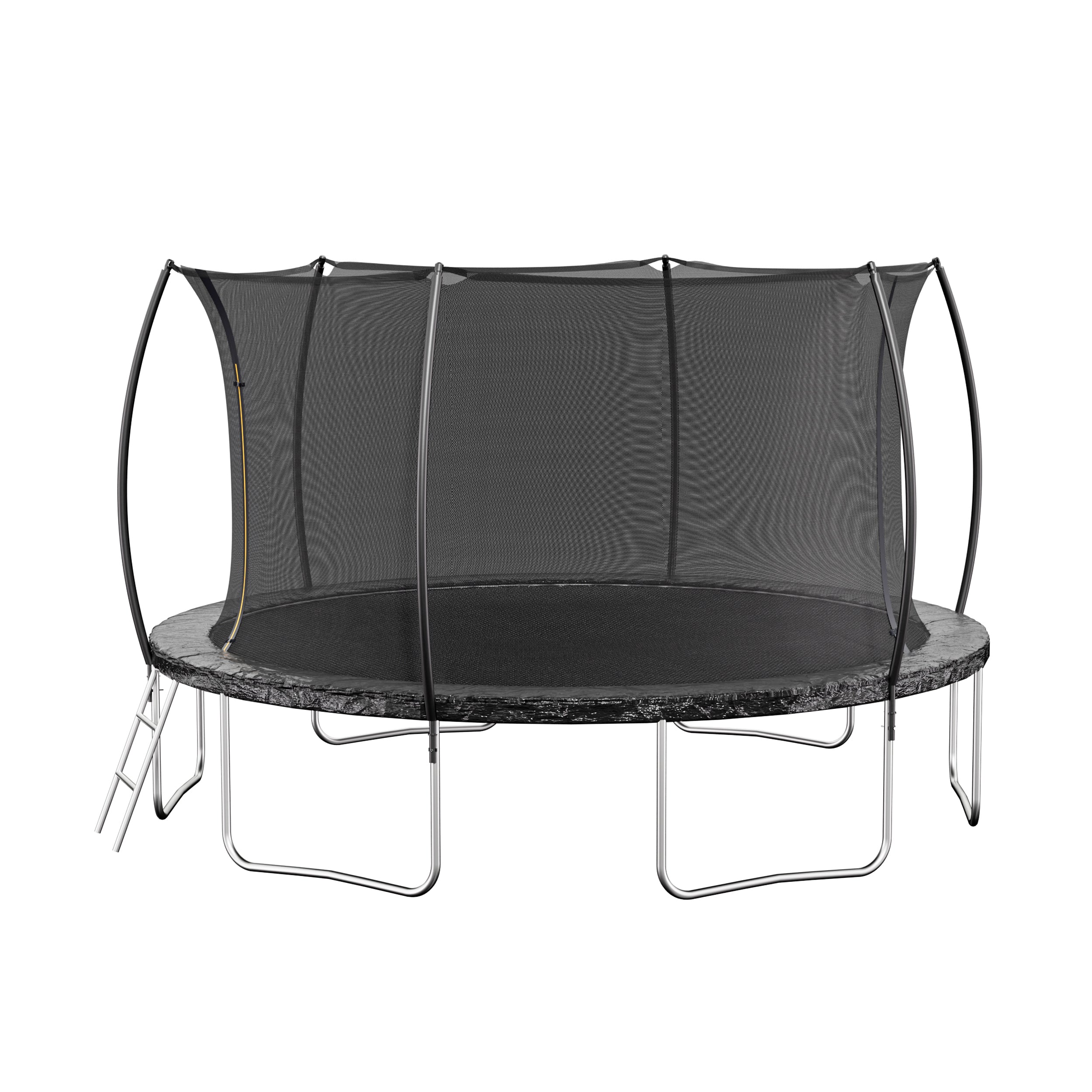 14-foot trampoline 2-step rust-resistant steel ladder entry