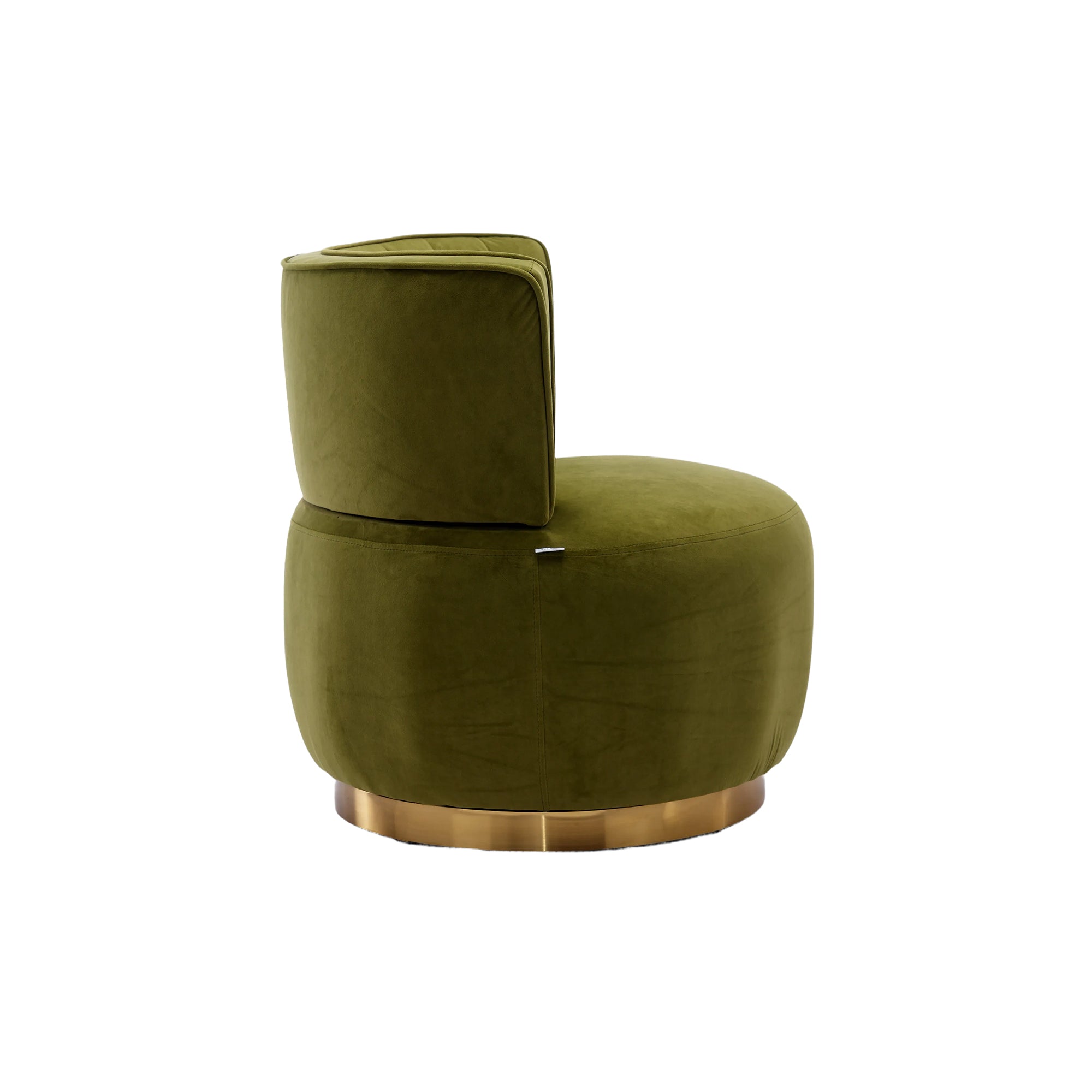 Barrel chair swivel mechanism base close-up