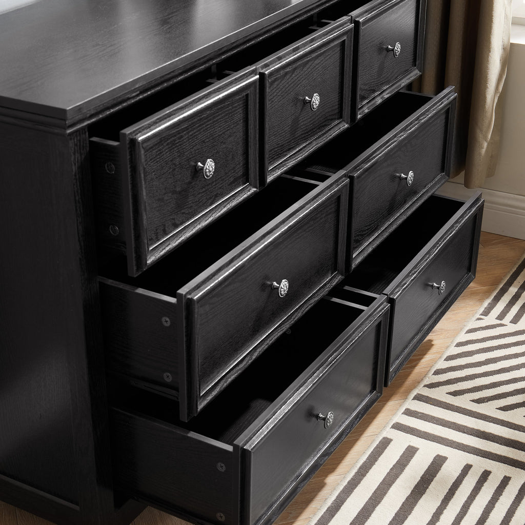 Modern 7-Drawer Dresser — Chest of Drawers Storage Cabinet