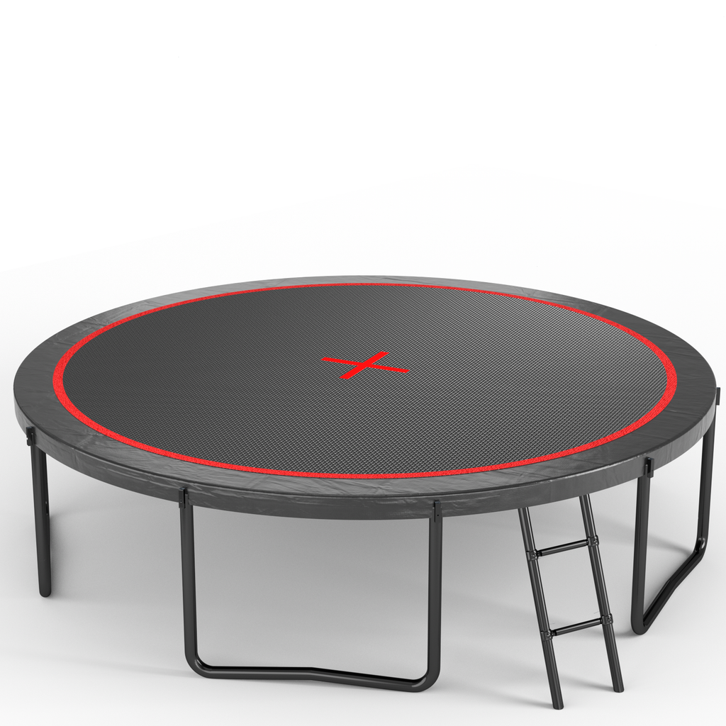 Kids trampoline PE safety net and foam pole padding detail