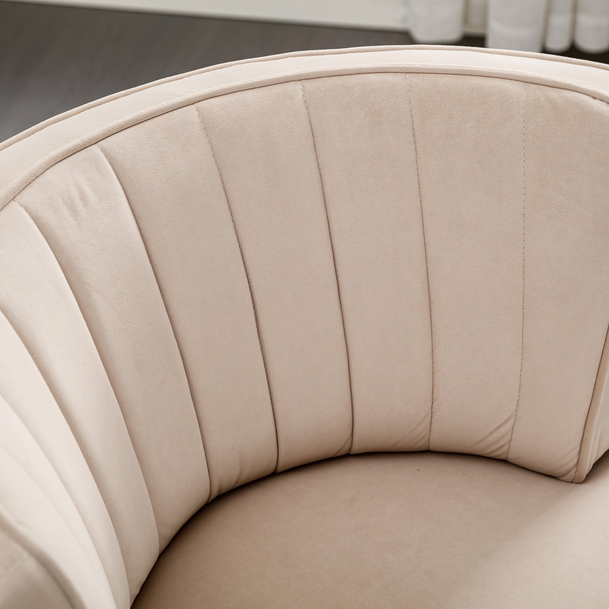 360 swivel barrel chair side profile