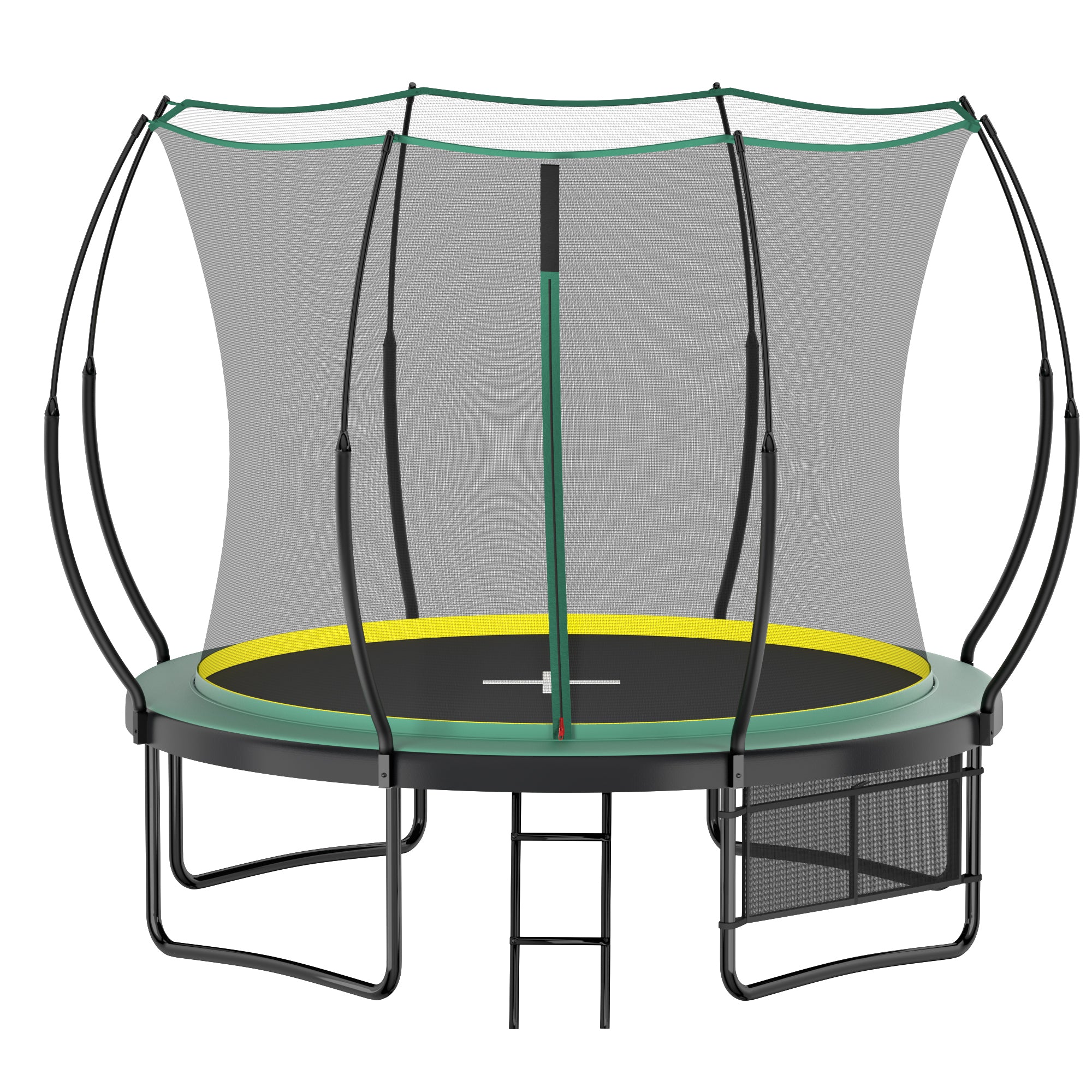 10 ft no-gap trampoline full safety net enclosure