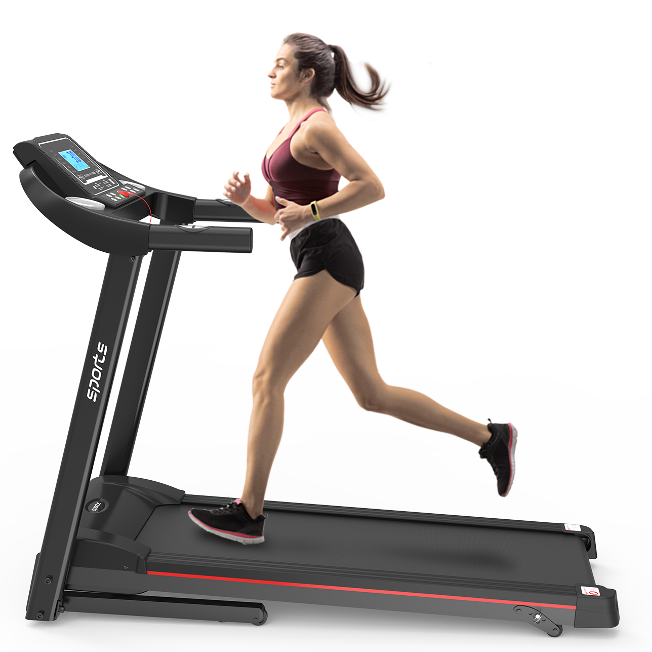 Foldable treadmill Fitshow App Bluetooth connectivity feature