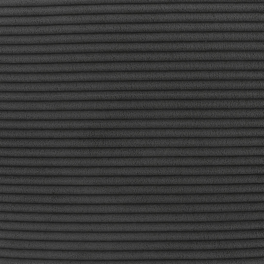 Black corduroy upholstery close-up
