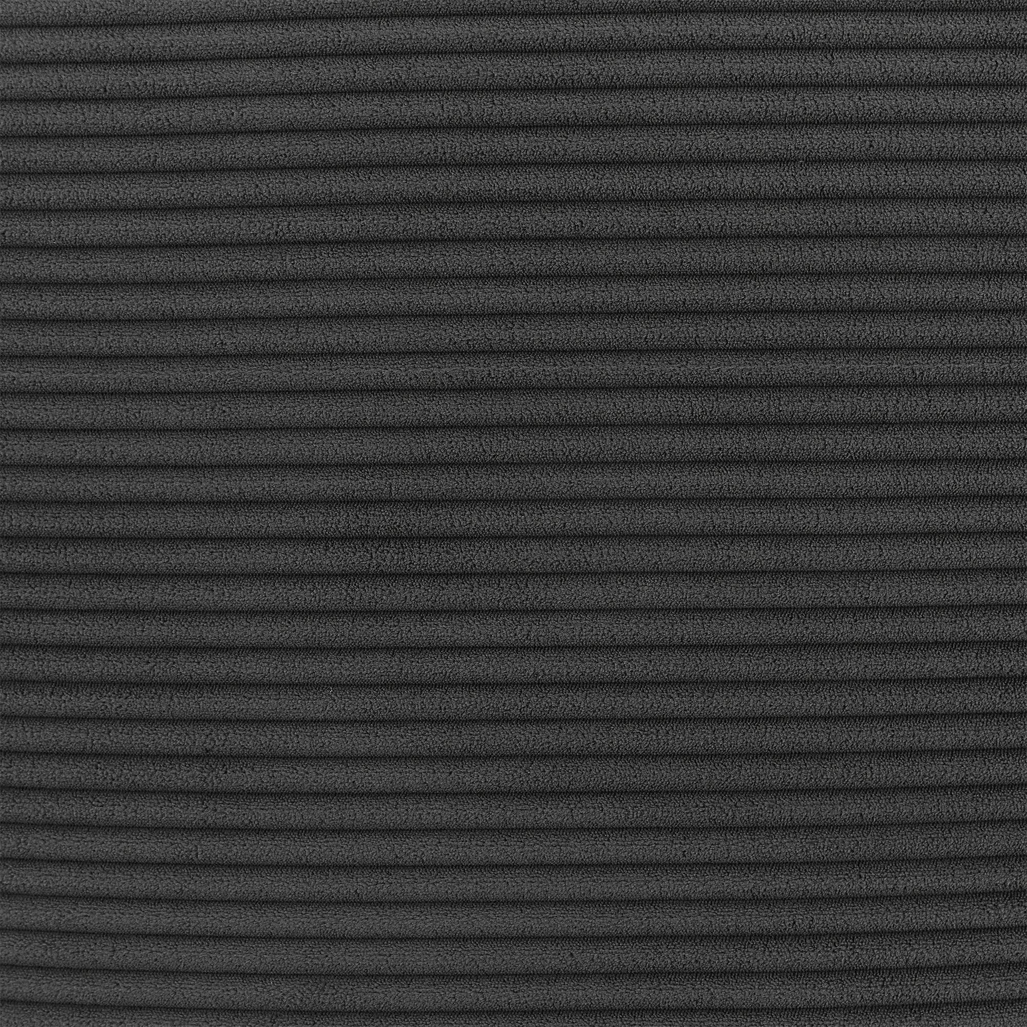 Black corduroy upholstery close-up
