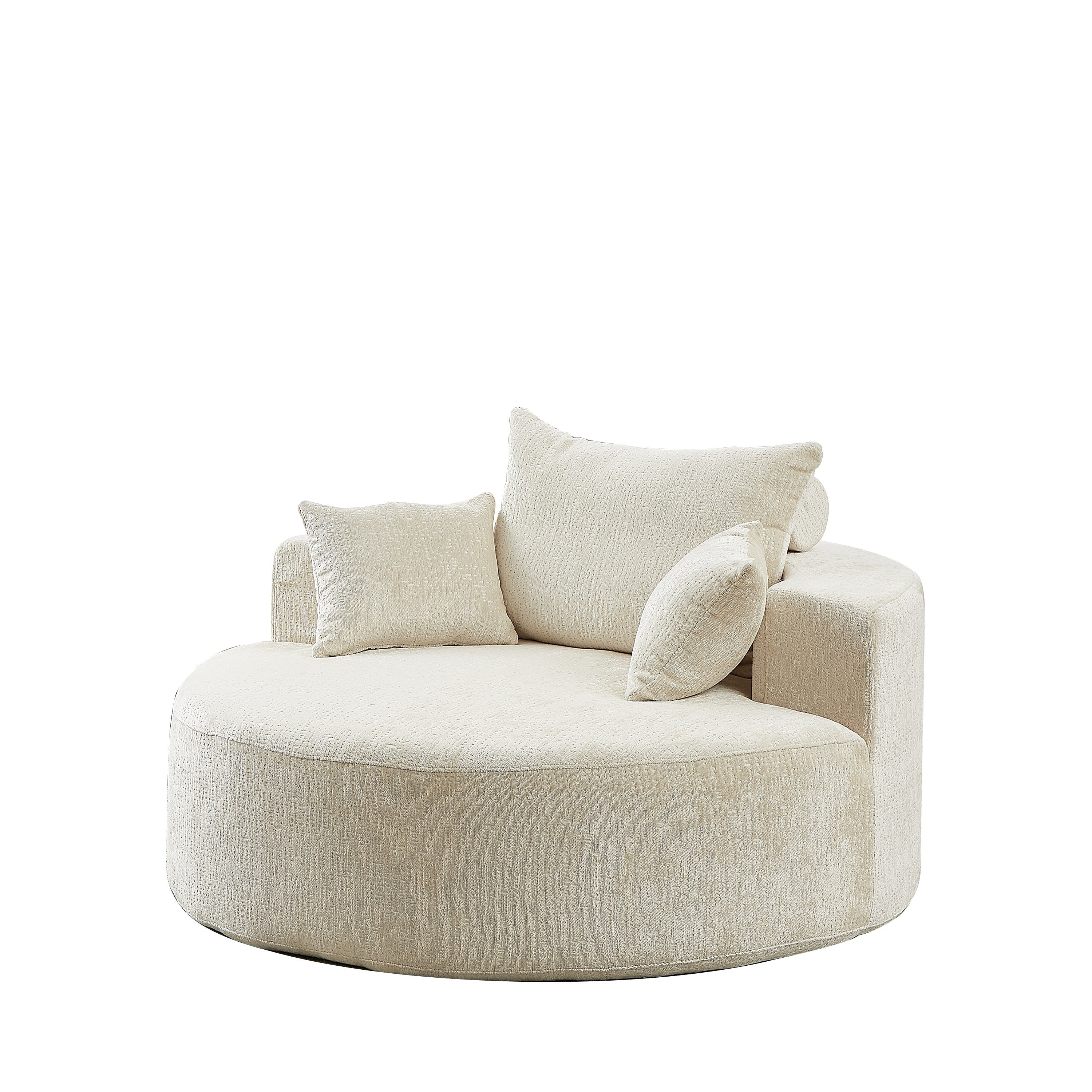 Cylindrical head support cushion on backrest close-up