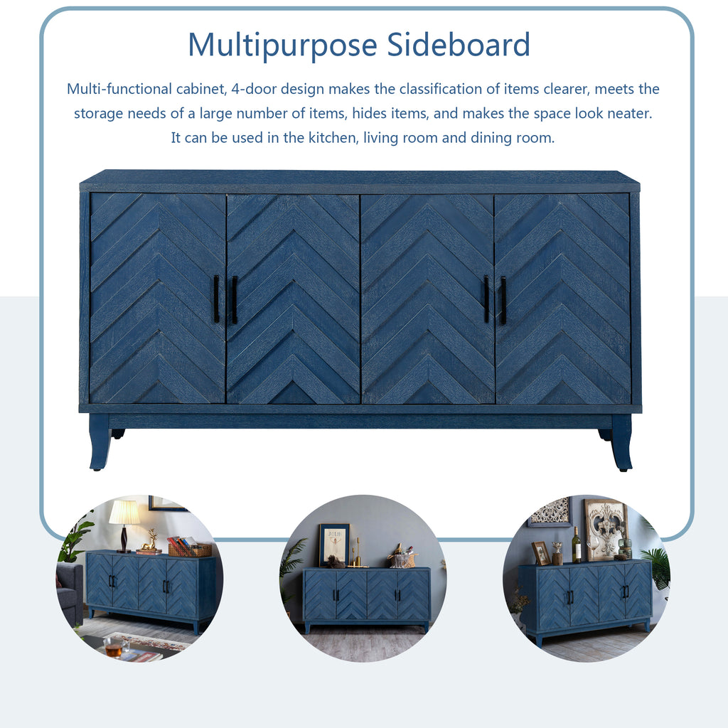 60 inch sideboard dining room vintage placement setting