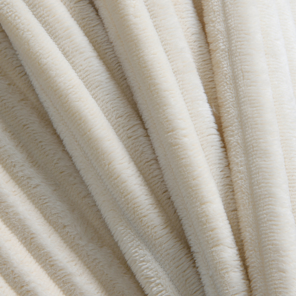 Beige corduroy sectional removable cushion detail