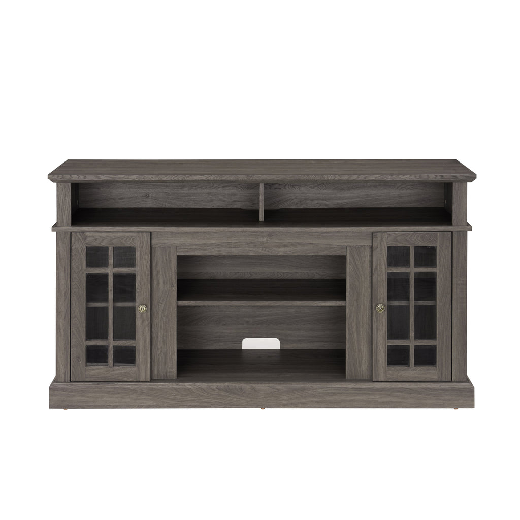 Classic TV Media Stand Modern Entertainment Console for TV Up to 65' with Open and Closed Storage Space, Espresso, 58.25'W*15.75'D*32'H