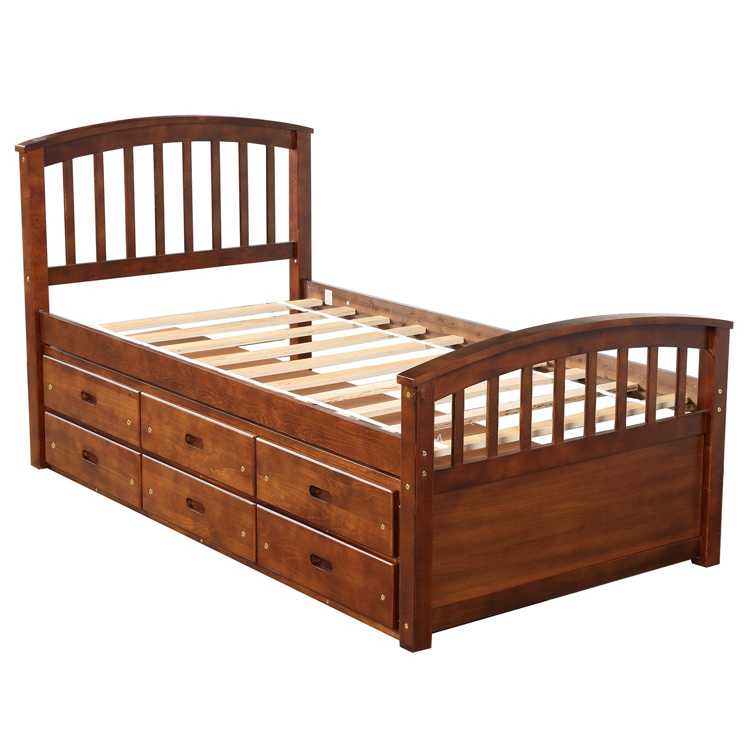 Kids bedroom twin storage bed lifestyle photo