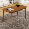 Mid Century Modern Dining Table, Solid Wood Kitchen & Dining Room Table for 4, Minimalist Table for Dining Room, Rectangular Dinette Table, Easy Assembly