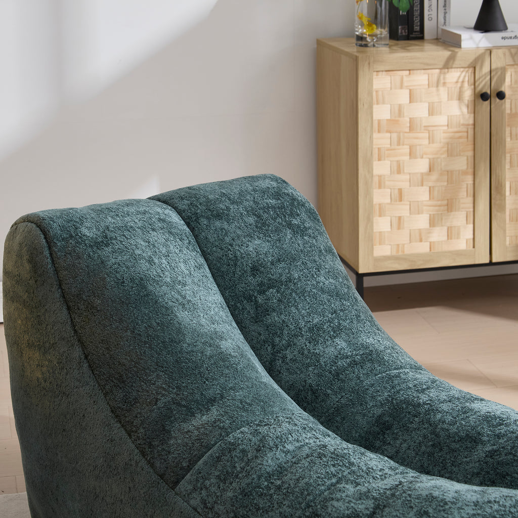 Bean bag chair comfort detail — foam fill