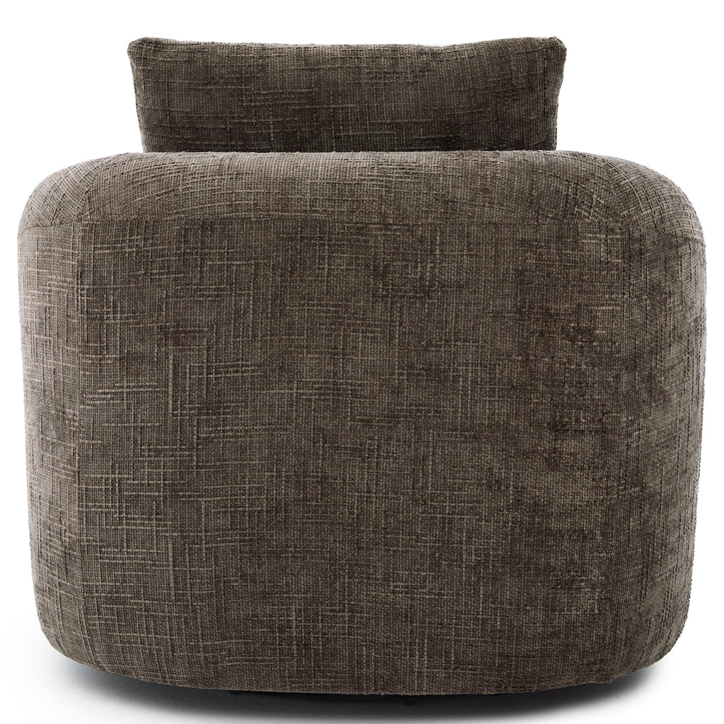 Round barrel chair full product view