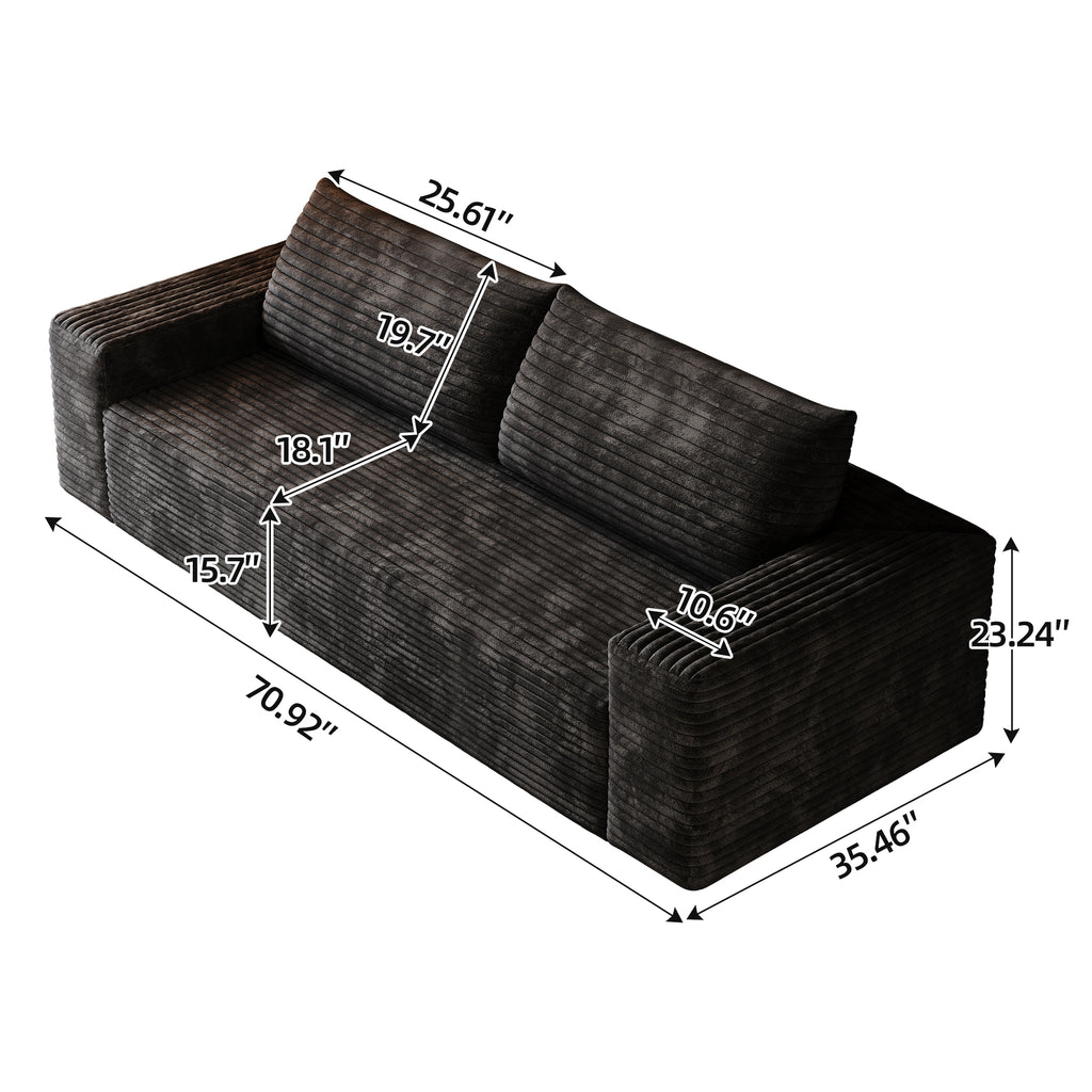 2-seater deep seat sofa full product view