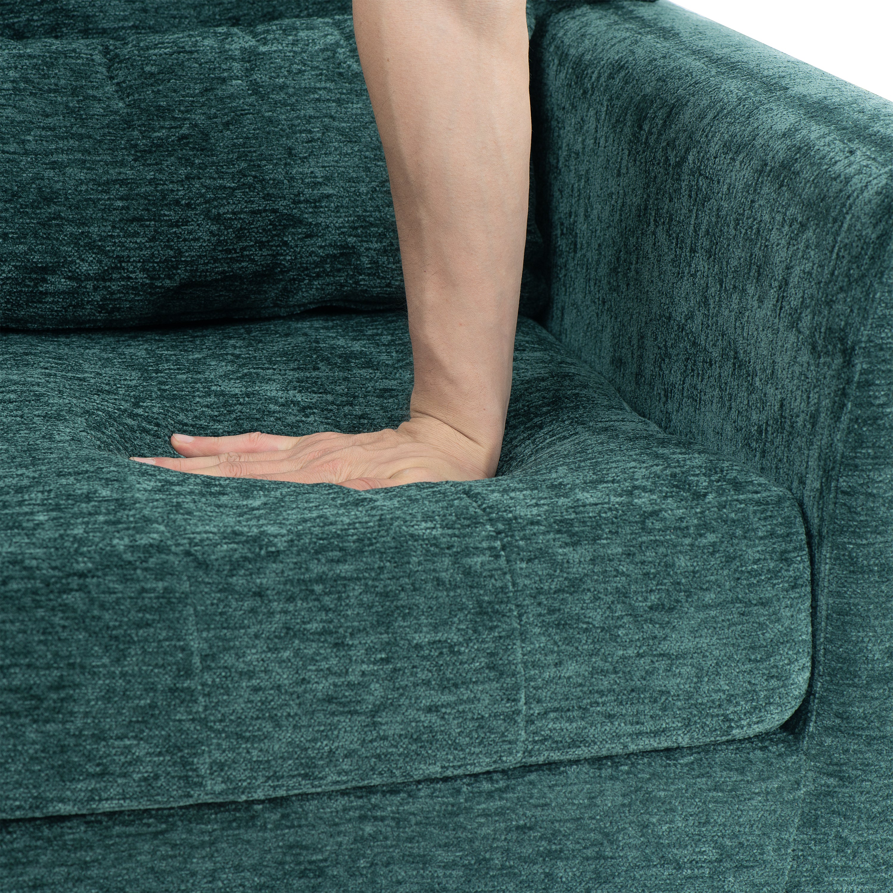 Accent chair with included waist pillow product photo