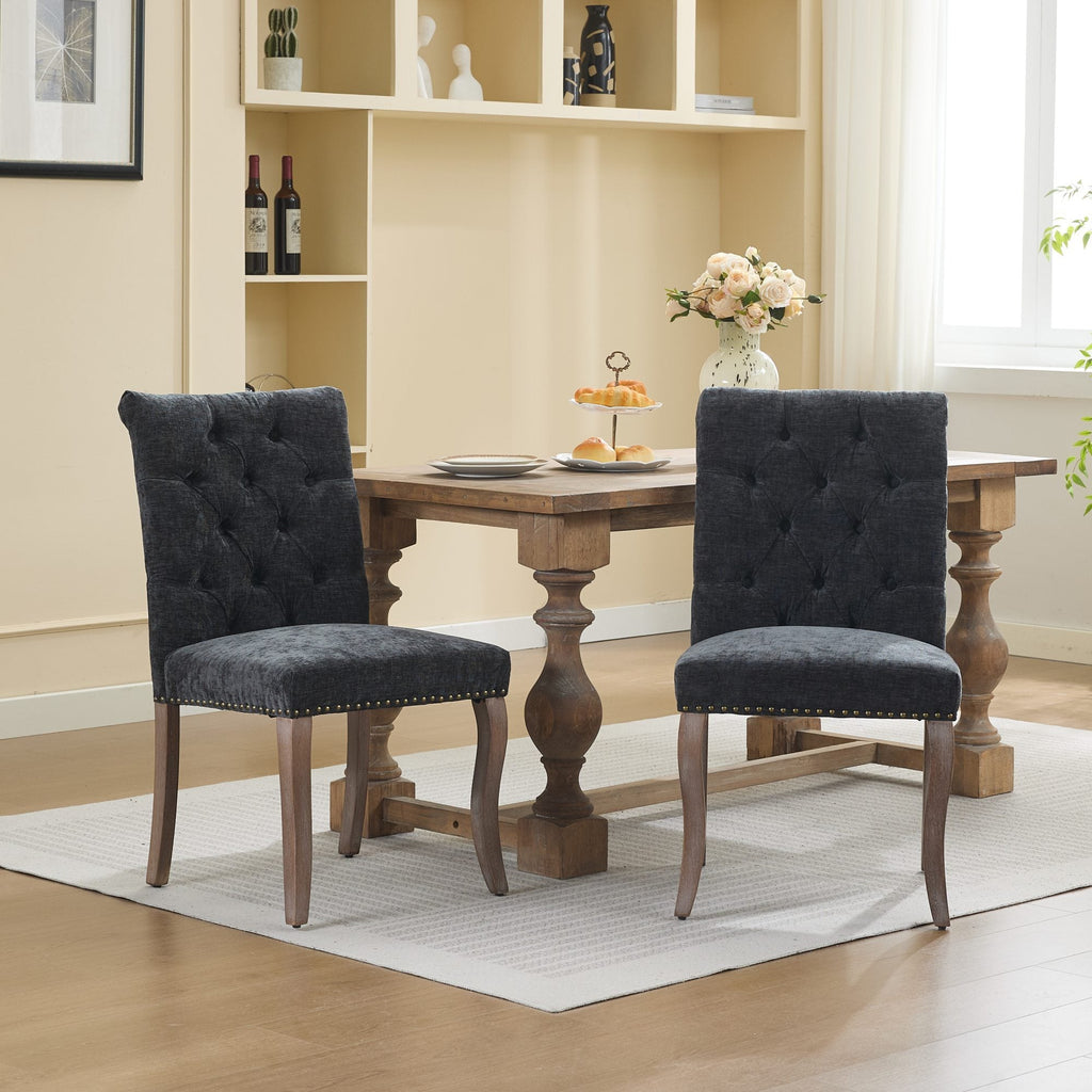 Upholstered Chenille Fabric Accent Dining Chair, Curved Solid Wood Legs, Elegant Tufted Club Dining Room Kitchen Room Arm Dining Chair, Single Pack,Olive Green,SW1895OL